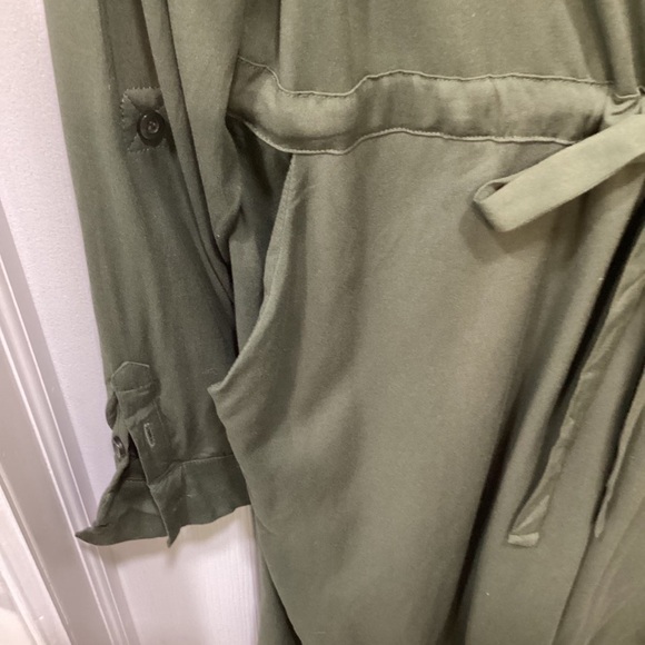 Torrid Her Universe Caption Marvel Olive Patchwork Shirt Dress Size 1~NWT! - Picture 9 of 12